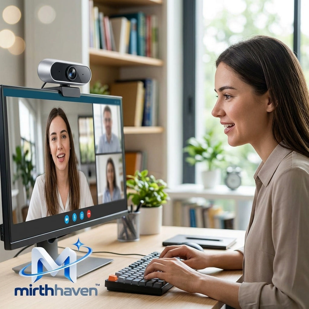 mirthhaven™ Clip-On Desktop Webcam