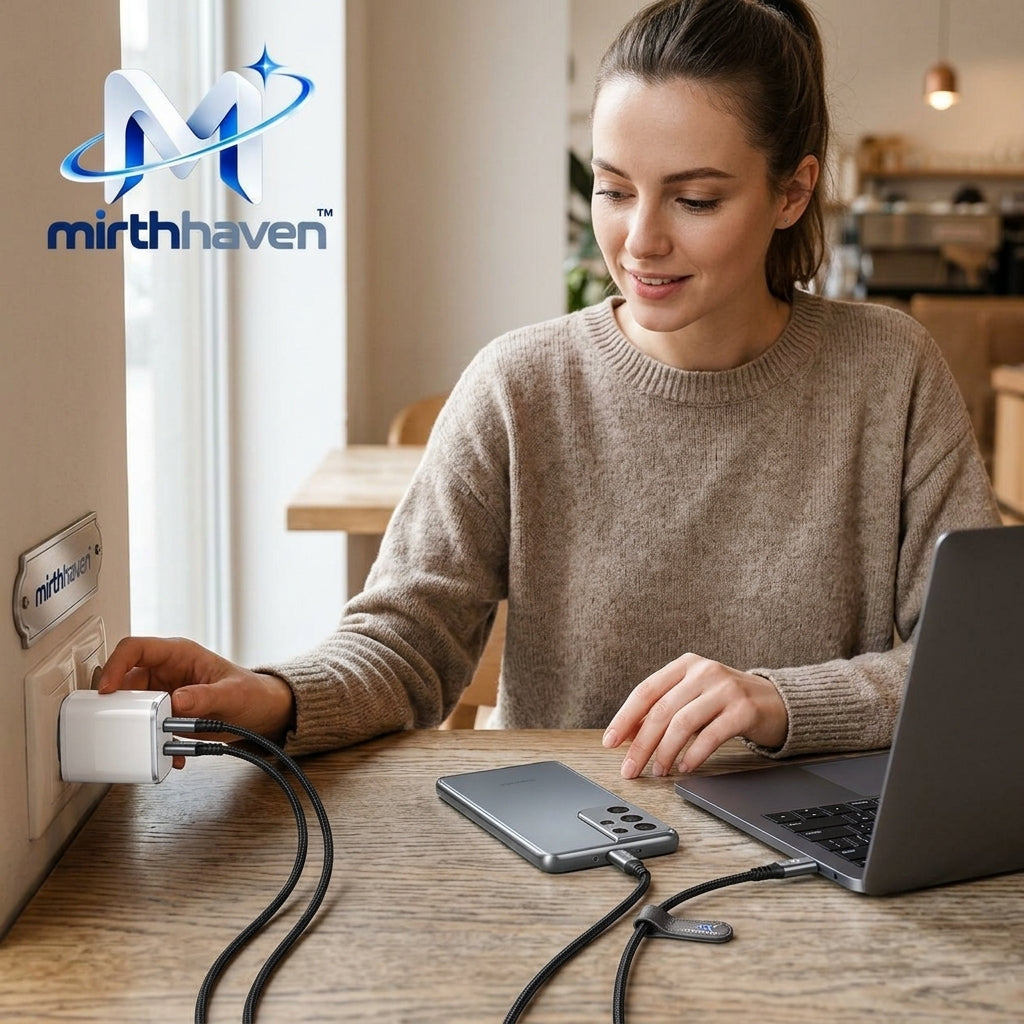 mirthhaven™ Dual USB-C Wall Charger