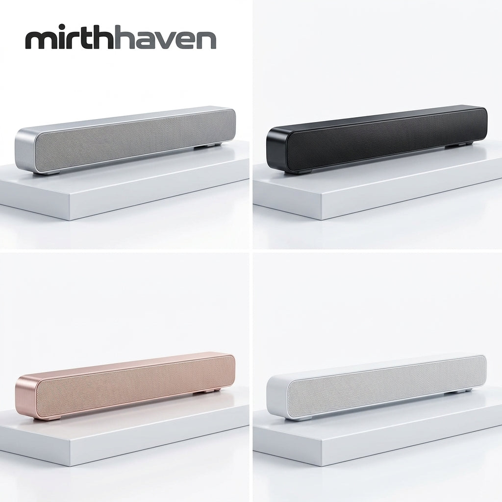 mirthhaven™ Slim Desktop Soundbar