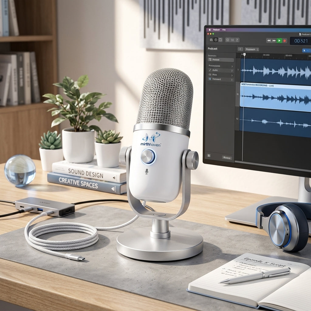 mirthhaven™ USB Desktop Microphone