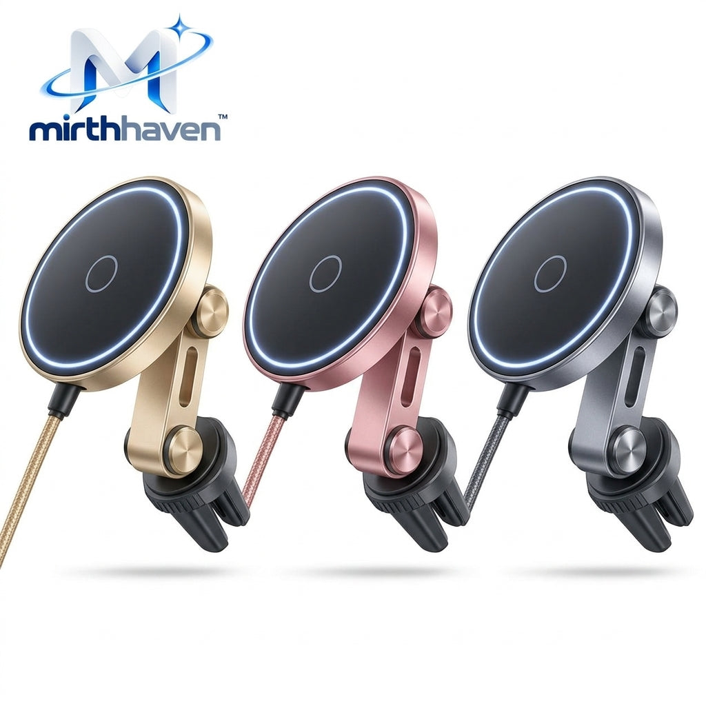 mirthhaven™ Magnetic Car Charging Mount