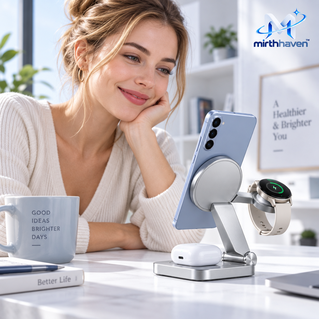 mirthhaven™ 3-in-1 Wireless Charging Stand