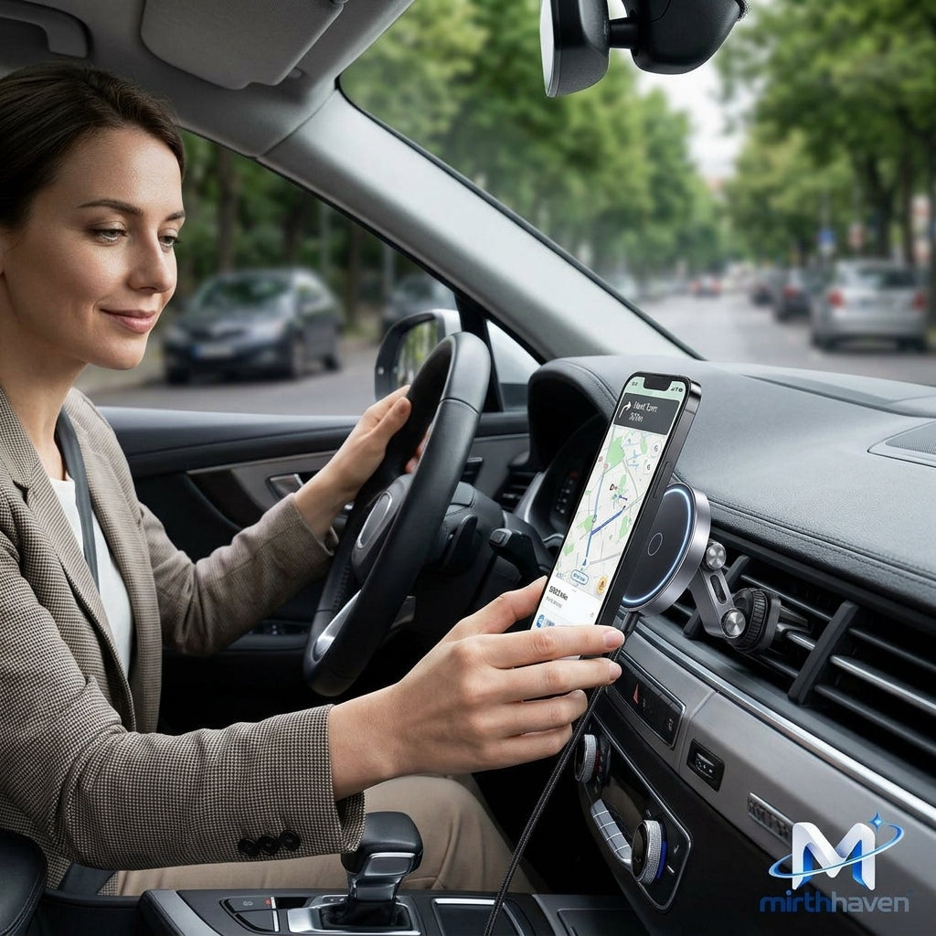 mirthhaven™ Magnetic Car Charging Mount