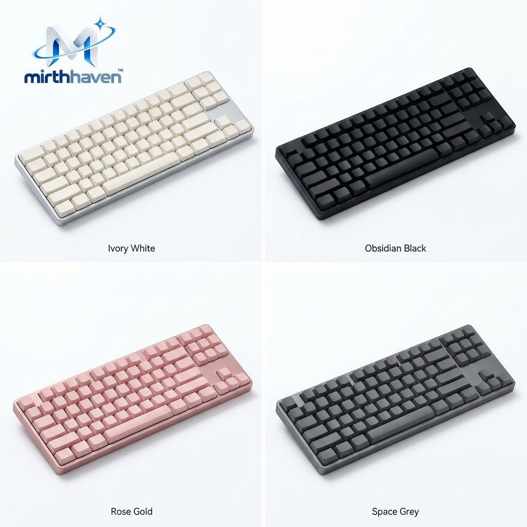 mirthhaven™ Blank-Key Wireless Keyboard
